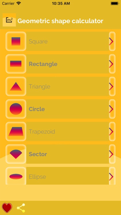 Geometric shape calculator