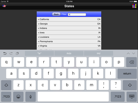 Screenshot #5 pour US States