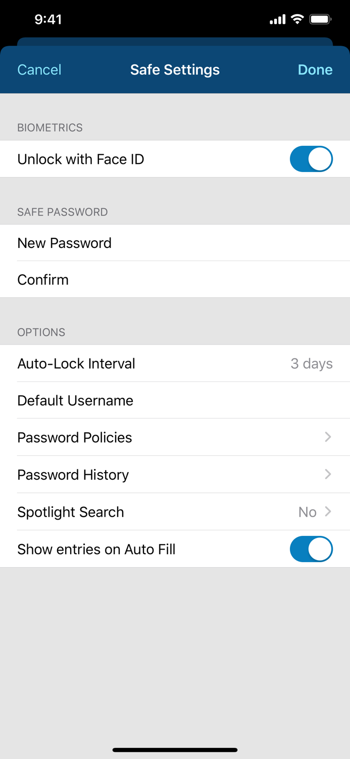 pwSafe 2 - Password Safe