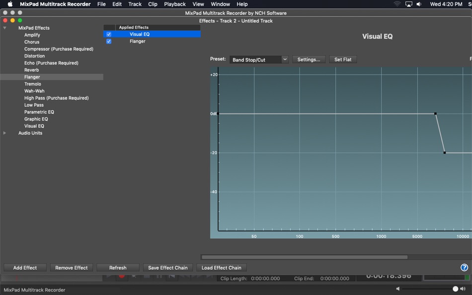 #4. MixPad Multitrack Recorder (macOS) Podle: NCH Software