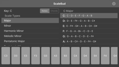 Screenshot #1 pour ScaleBud - AUv3 MIDI Keyboard