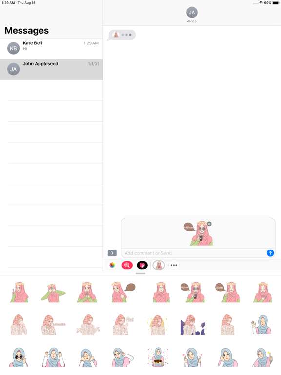Hijab Girl Stickers iMessages App Price Drops