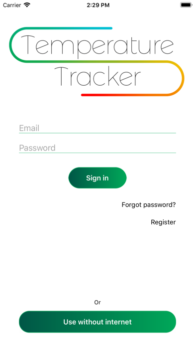 Screenshot #1 pour Temperature-Tracker