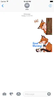red fox foxmoji stickers iphone screenshot 1