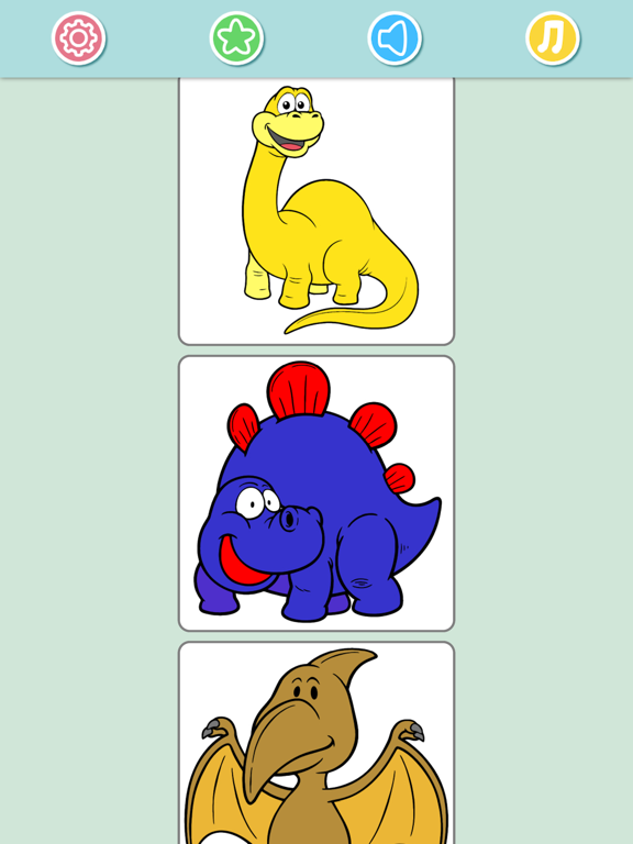 Динозавры Раскраска для Детей для iPad