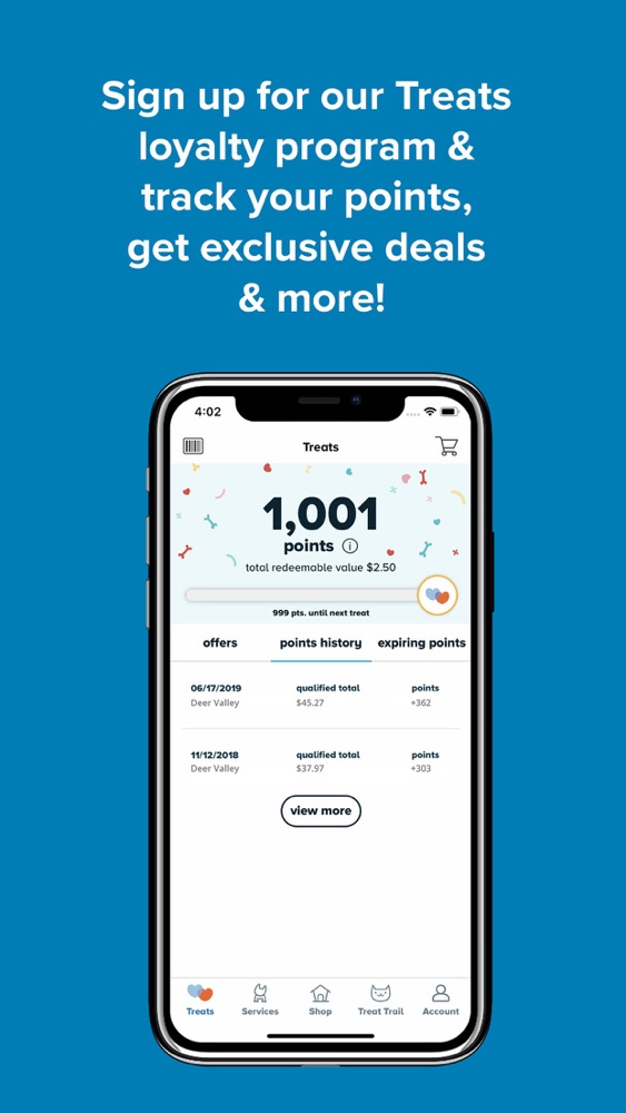 petsmart treat points