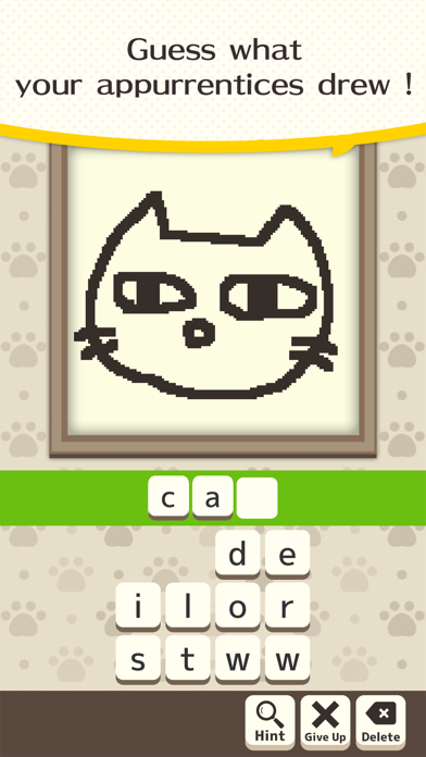 Cat Painter drawing game Screenshot