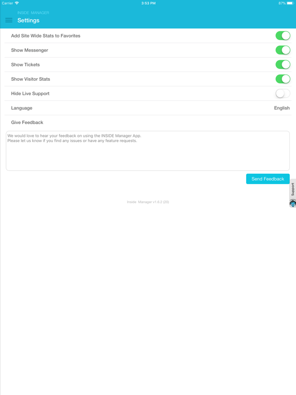 INSIDE Manager iPad screenshot 4 - Business app