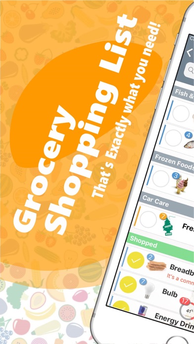Grocery Shopping List - Cloud Screenshot