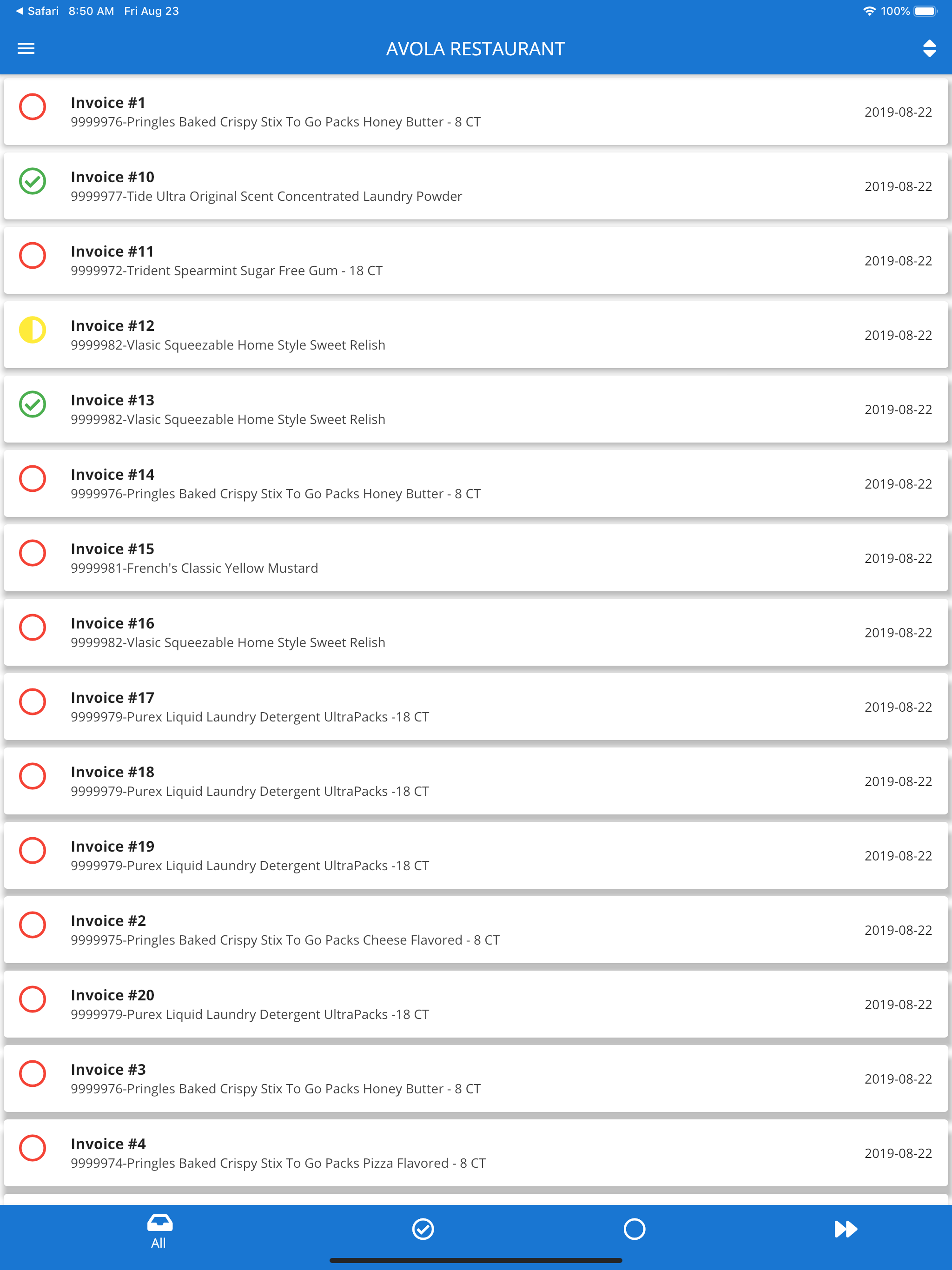 ZiiZii Delivery Check-in