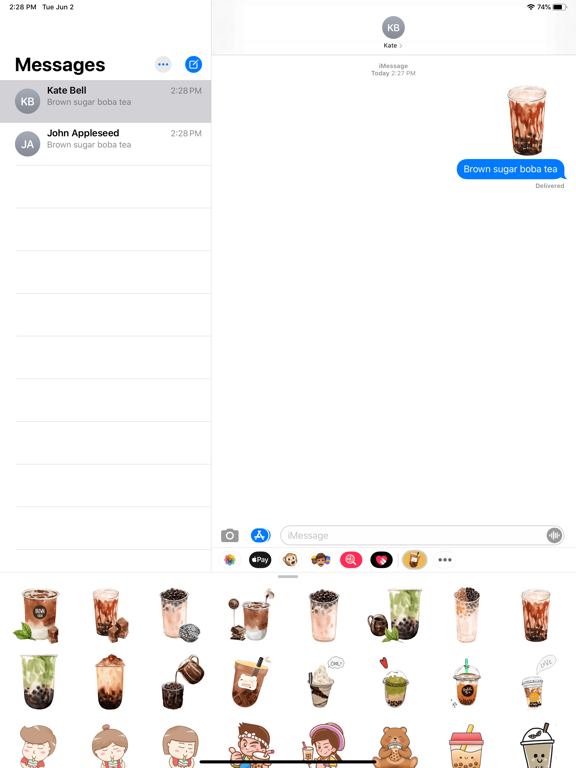 Screenshot #4 pour Bubble Tea Series Stickers