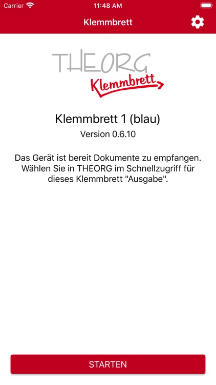 THEORG Klemmbrett
