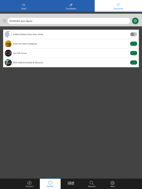 GAM Cultural iPad screenshot 5 - Entertainment app