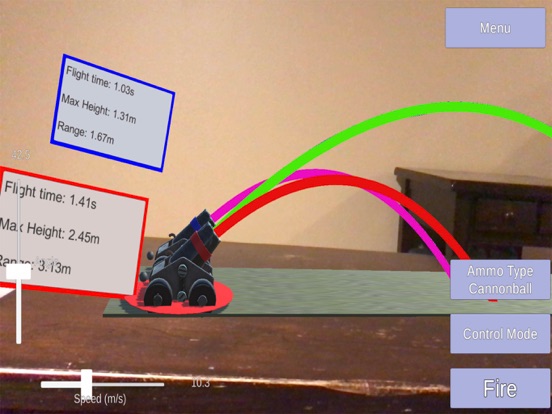 Screenshot #4 pour AR Projectile Physics Sim