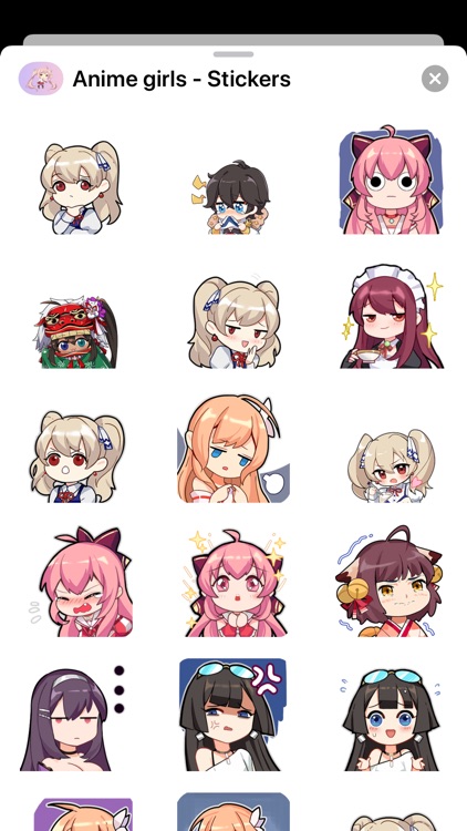 Animes girls - Stickers screenshot-3