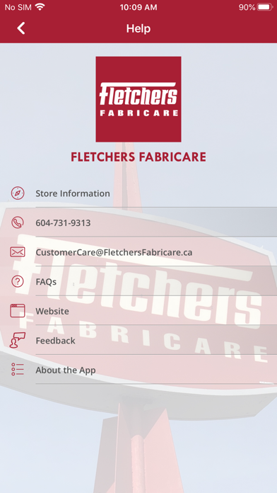 Fletchers Fabricare Screenshot