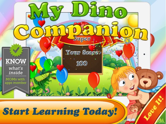 Dino Companion learning games iPad screenshot 5 - Education app