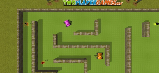Tank Game - 2 Player - Accessible Game - One Button Simple Control
