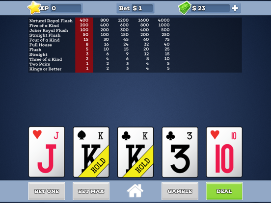 Screenshot #4 pour Joker Wild * Video Poker