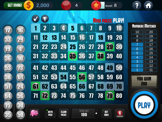Screenshot #4 pour Keno - Jeu de Keno classique!