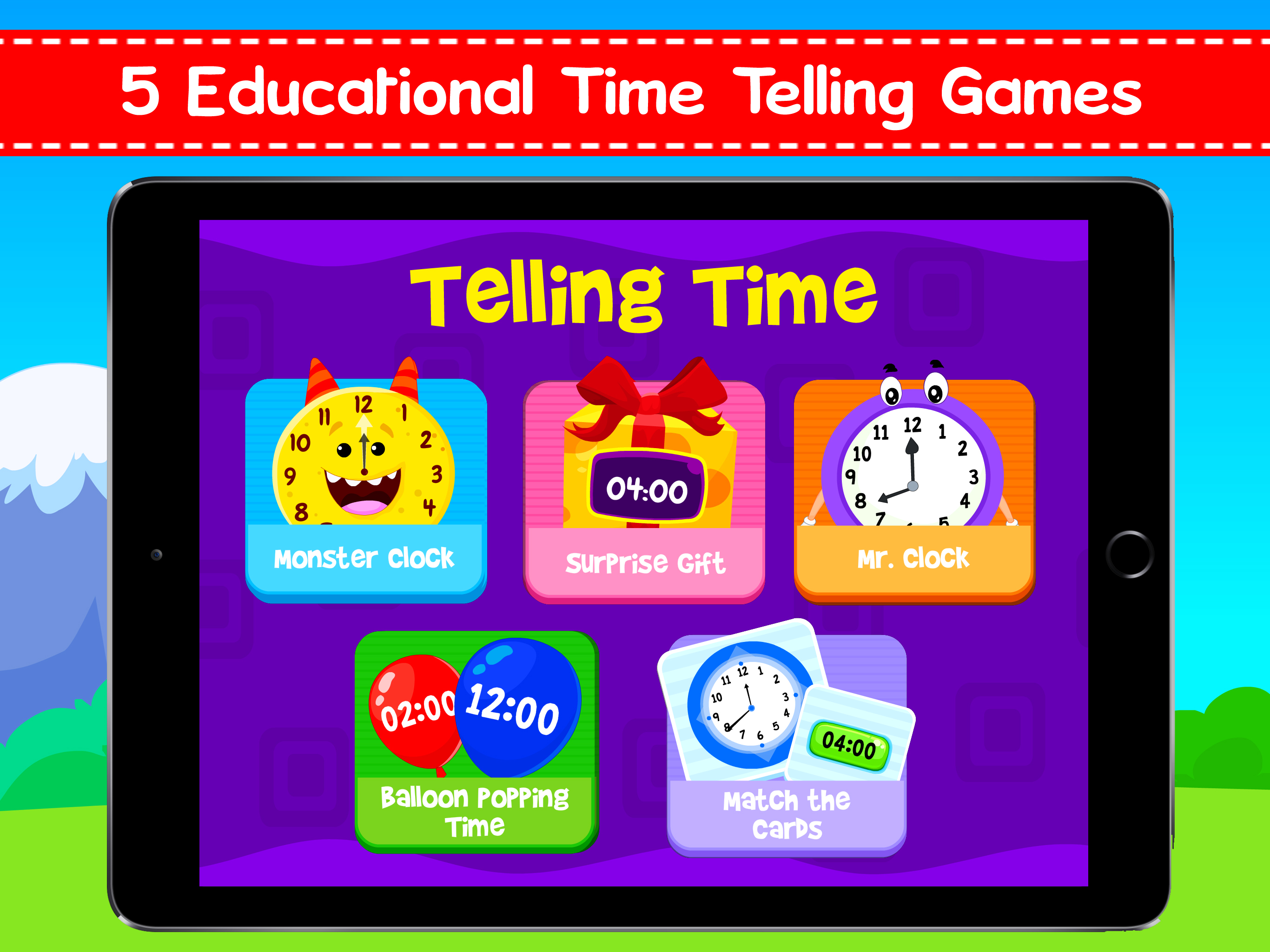 Telling Time For Kids + Clock
