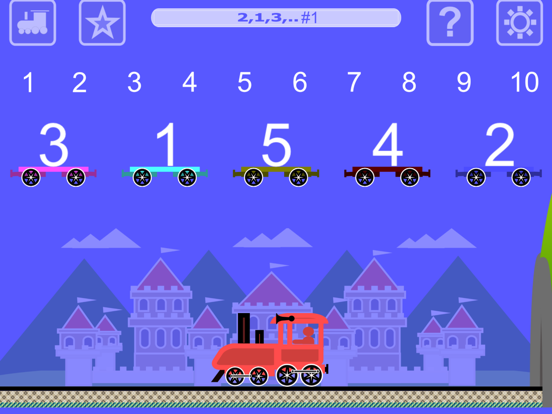 Math Learning Train iPad screenshot 1 - Education app