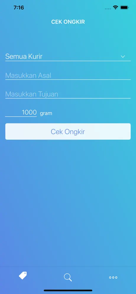 Cek Ongkir Resi