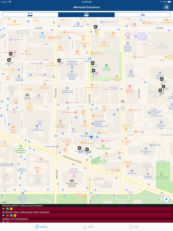 DC Mass Transit • metro + bus iPad screenshot 5 - Navigation app