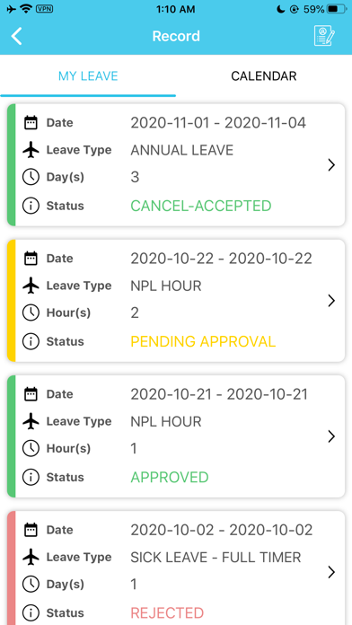App screenshot