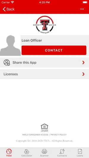 Texas Tech CU Mortgage screenshot 1