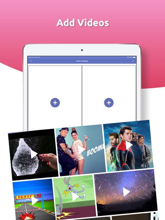 Video Joiner : Side by Side iPad screenshot