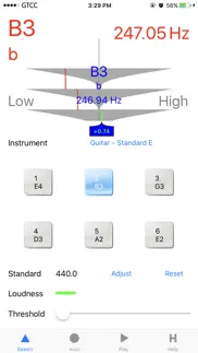 precise guitar tuner iphone screenshot 1