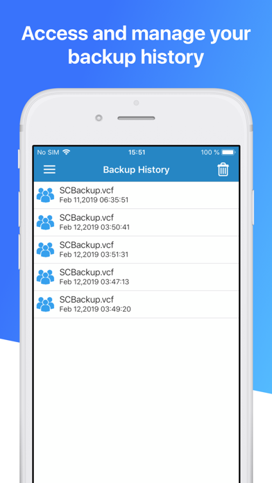 Contacts Backup Pro & Restore Screenshot