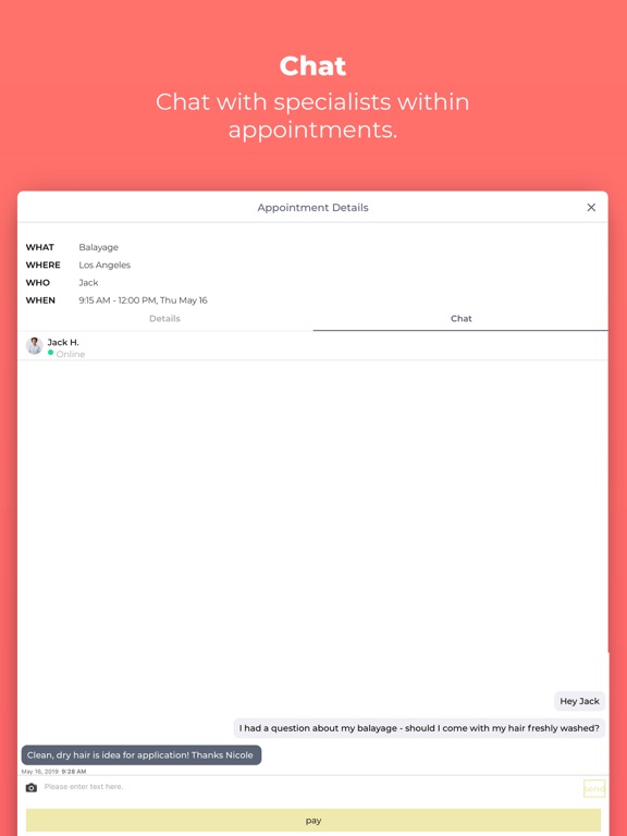 Cojilio Booking iPad screenshot 6 - Business app