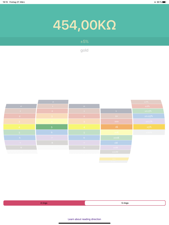 Screenshot #5 pour Resistor Color Codes