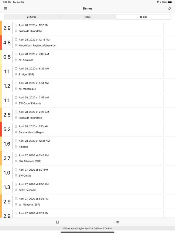 Screenshot #5 pour Sismos@IPMA