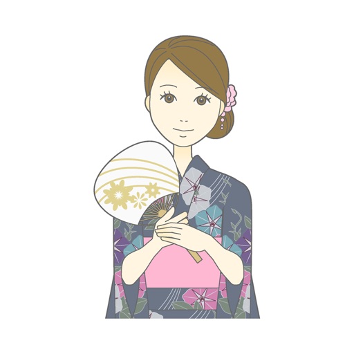 Yukata female sticker