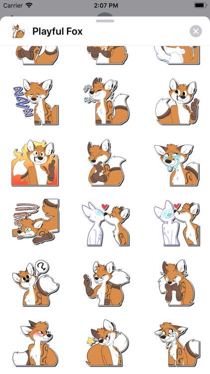 Playful Fox Sticker Pack