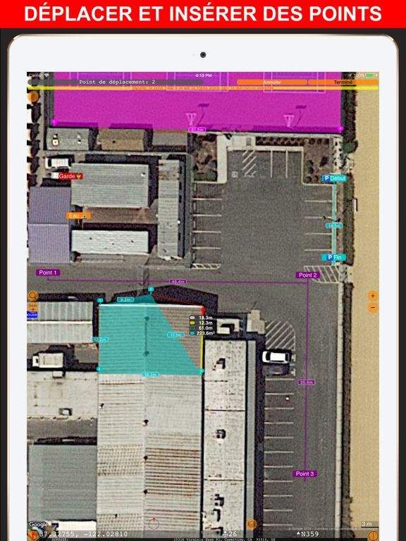 Screenshot #5 pour Planimètre 55.Mesure sur carte