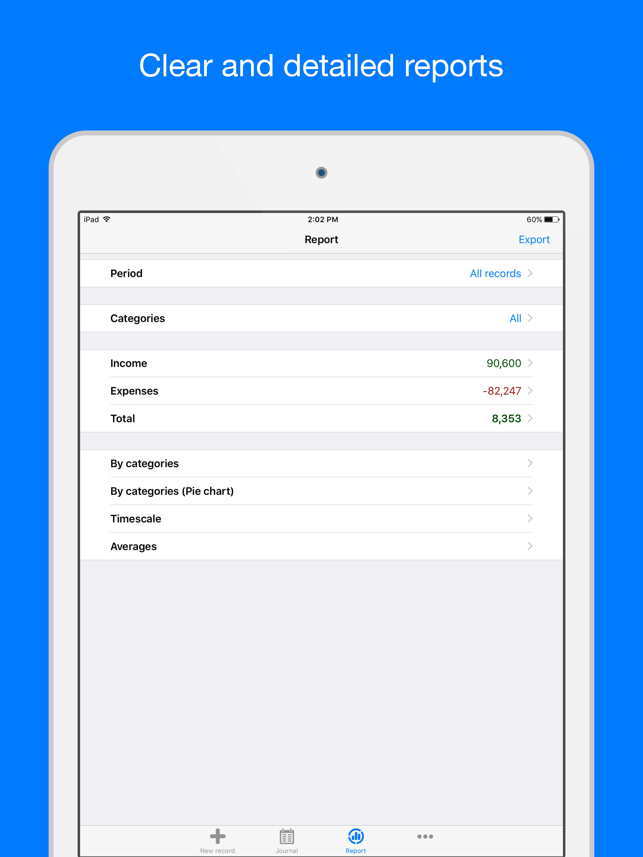 Filki - Expenses and Income