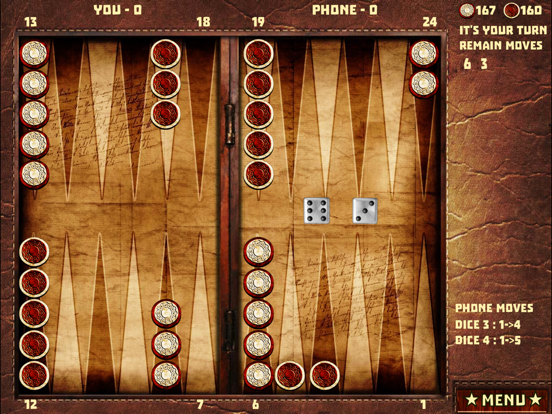 Backgammon with 16 Games iPad app afbeelding 1