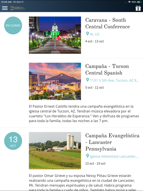 La Voz de la Esperanza iPad screenshot 1 - Entertainment app