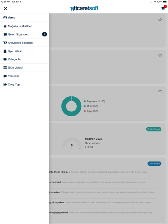 Screenshot #6 pour ETicaretSoft