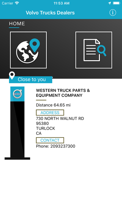 Screenshot #1 pour Volvo Trucks Dealer Locator