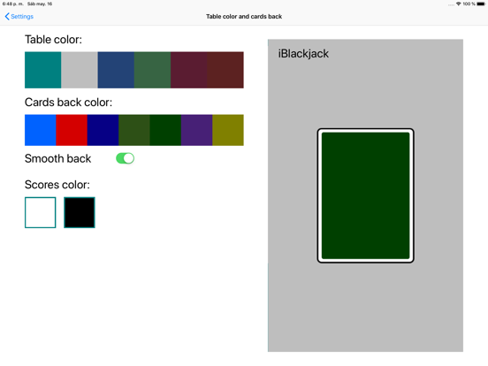 i.Blackjack iPad screenshot