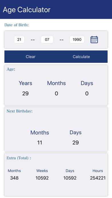 Age Calculator - Calculate age screenshot 2