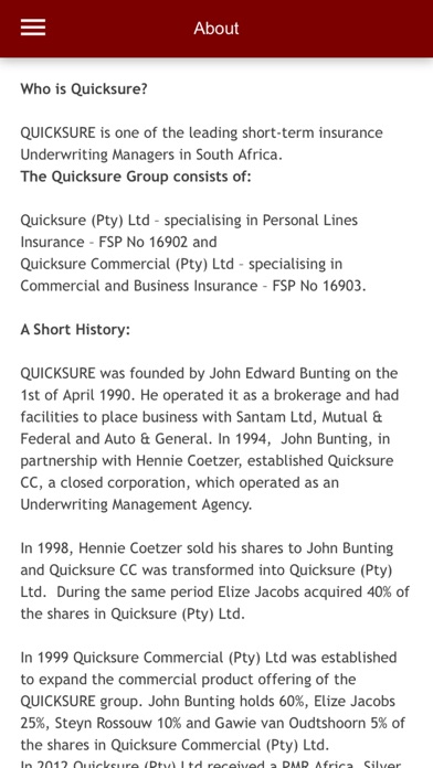 Your Quicksure Screenshot