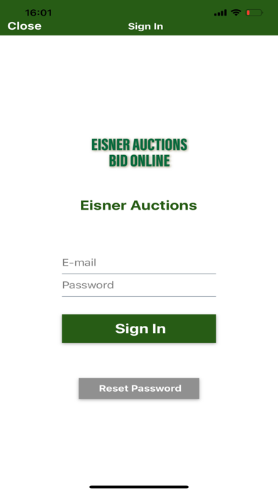 Screenshot #1 pour Eisner Auctions Live