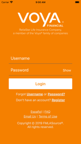 Voya Absence Resources screenshot