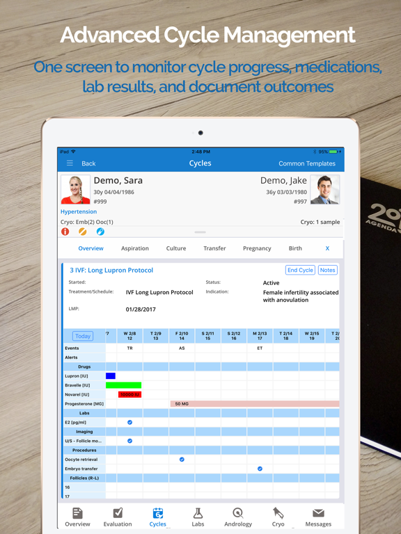nAble IVF EMR app screenshot 2
